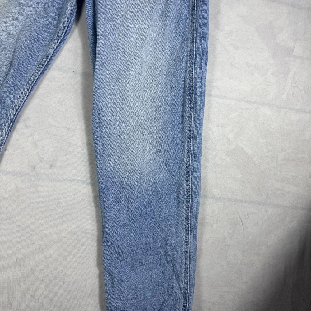 Vintage Hollister Womens Mom Jeans Blue Stretch Denim Raw Hem Ultra High-Rise 7L